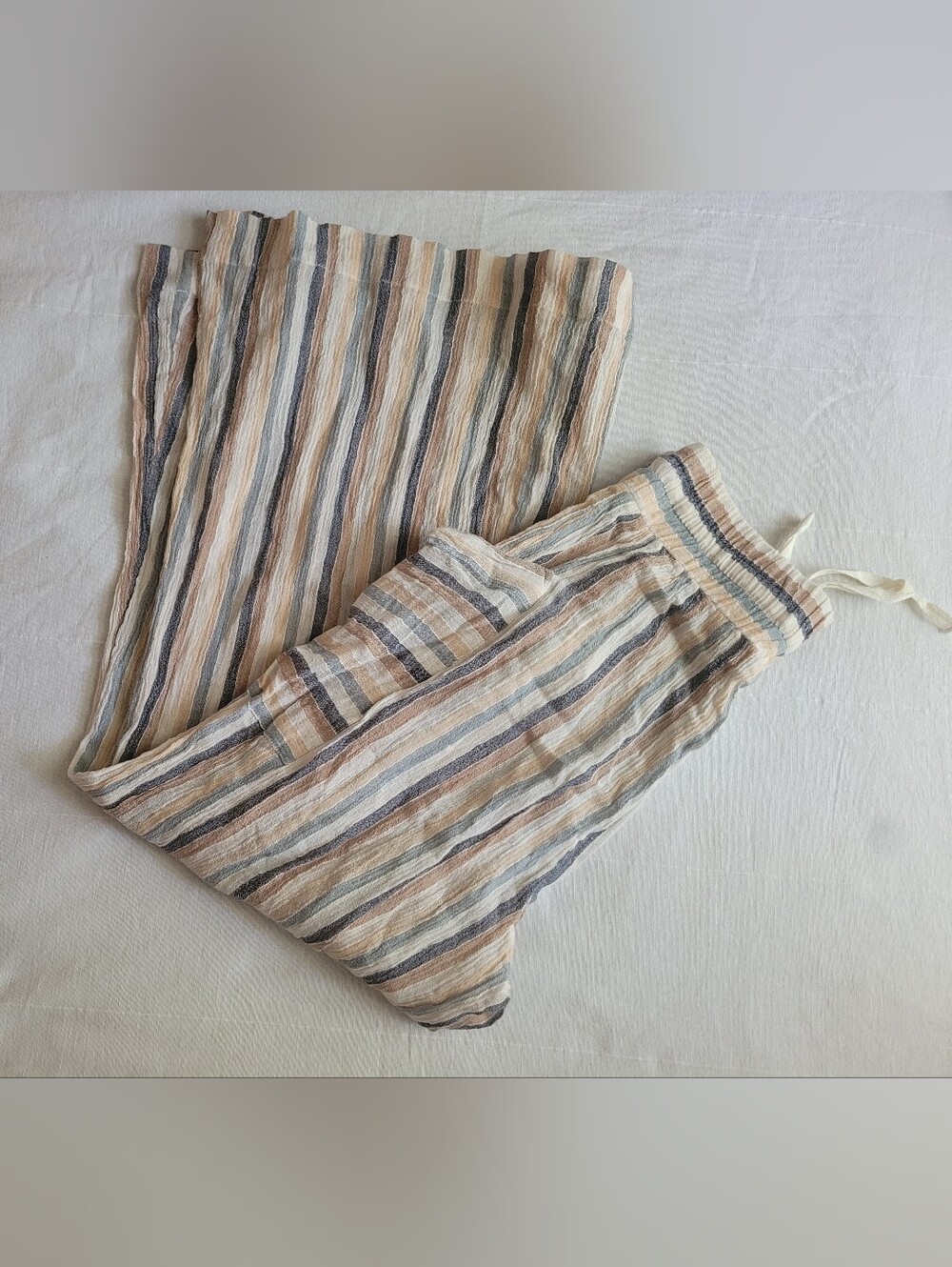 Free People Jones Beach Wide Leg Striped Pants